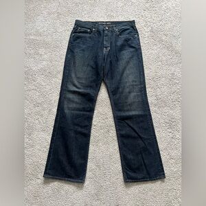 Big Star Jeans Mens Size 34R Blue Dark Wash Eastman Relaxed Straight Jeans 34